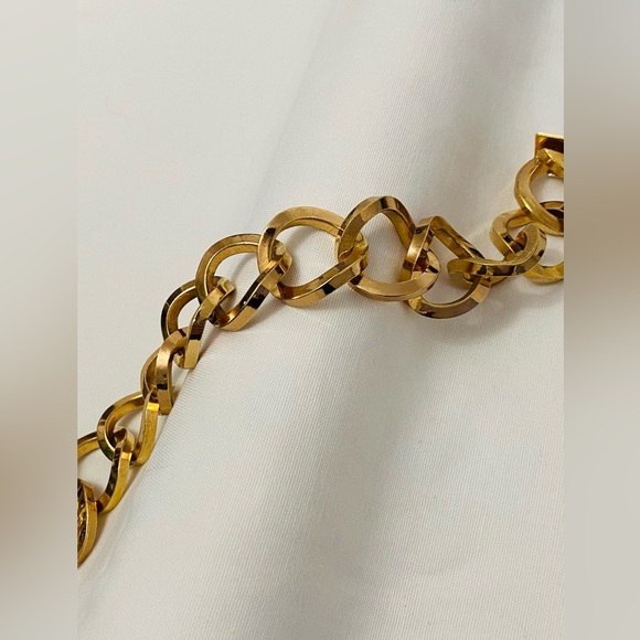 Authentic Vintage Christian Dior 1968 Germany Gold Tone Link Bracelet Signed - Picture 9 of 10